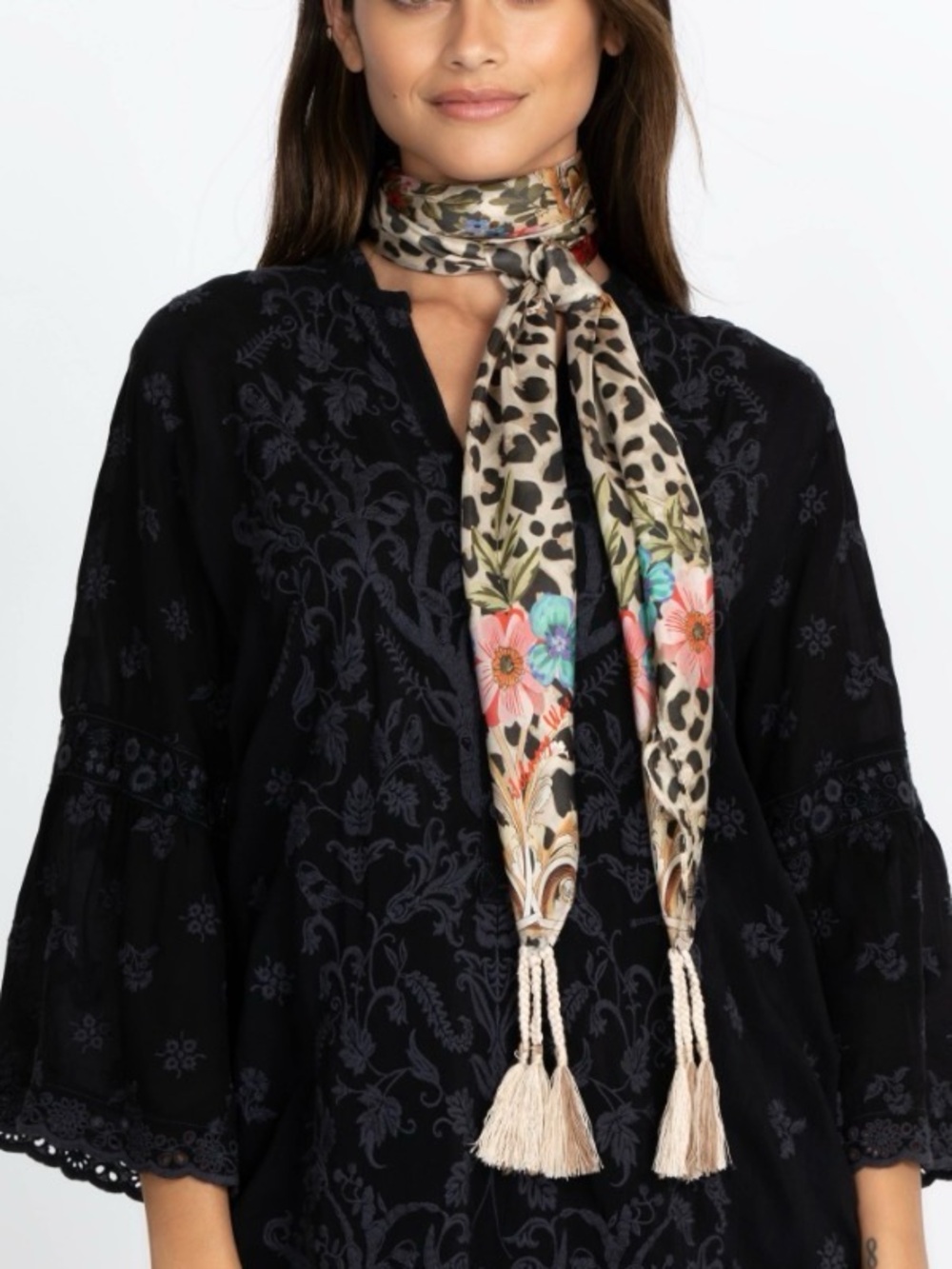 Brand New Johnny Was Silk Scarf
